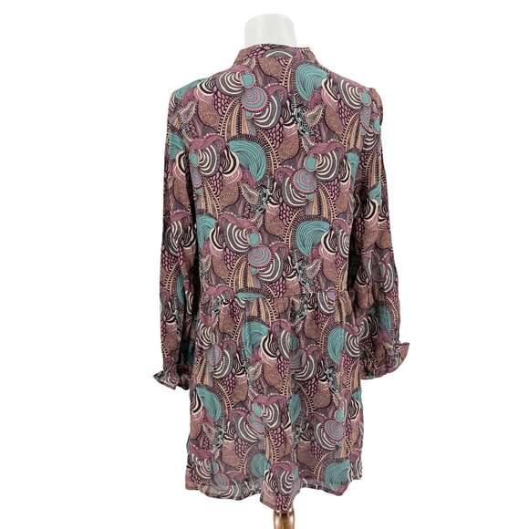 Handmade NKN By Nekane Artisan Tunic Dress With Embroidery & Lace Details, S - Picture 2 of 5